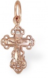 Крестик из красного золота (арт. 2381767)