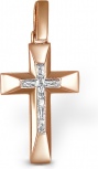 Крестик из красного золота (арт. 2382270)