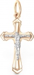 Крестик из красного золота (арт. 2382996)