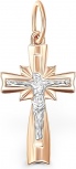 Крестик из красного золота (арт. 2383049)