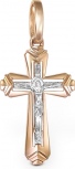 Крестик из красного золота (арт. 2383619)