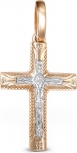 Крестик из красного золота (арт. 2383680)