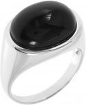 Кольцо с ониксами из серебра (арт. 2391339)