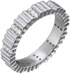Кольцо с фианитами из серебра (арт. 2392468)