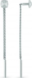 Серьги с 12 фианитами из серебра (арт. 2410416)