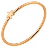 Кольцо Звёздочка из красного золота (арт. 2420571)
