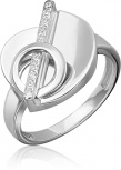 Кольцо с фианитами из серебра (арт. 2446298)