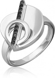 Кольцо с фианитами из серебра (арт. 2446299)