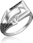 Кольцо с фианитами из серебра (арт. 2446305)
