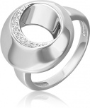 Кольцо с фианитами из серебра (арт. 2446324)
