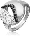 Кольцо с фианитами из серебра (арт. 2446334)