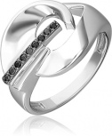 Кольцо с фианитами из серебра (арт. 2446339)