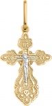 Крестик из красного золота (арт. 2471573)