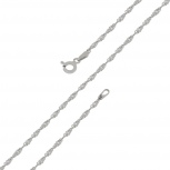 Цепочка плетения "Сингапур" из серебра (арт. 2550262)