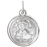 Подвеска-иконка "Господь Вседержитель" из серебра (арт. 334775)