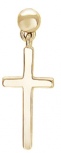 Серьга одиночная крест из красного золота (арт. 368697)