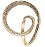 Кольцо с 183 бриллиантами из жёлтого золота (арт. 700278)