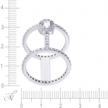 Кольцо с фианитами из серебра (арт. 706833)