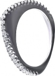 Кольцо с фианитами из серебра (арт. 737986)