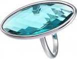 Кольцо с ювелирным стеклом из серебра (арт. 740780)