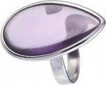 Кольцо с ювелирным стеклом из серебра (арт. 740916)