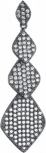 Подвеска с фианитами из серебра (арт. 741430)