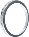 Кольцо с 13 бриллиантами из белого золота (арт. 742997)