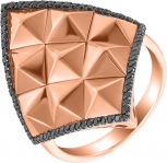 Кольцо с 72 бриллиантами из красного золота (арт. 749565)