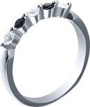 Кольцо с фианитами из серебра (арт. 757744)