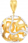 Подвеска с бриллиантами и жемчугом из жёлтого золота (арт. 759783)