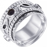 Кольцо с иолитами из серебра (арт. 764836)