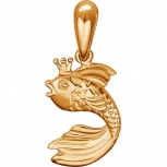 Подвеска Рыбка из красного золота (арт. 825398)