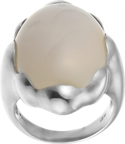 Кольцо с агатом из серебра (арт. 738690)