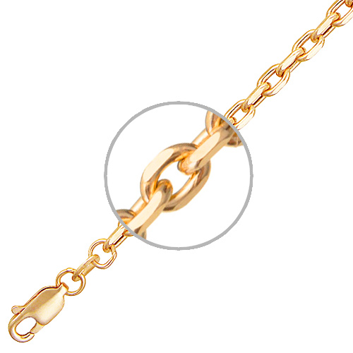 Золотой браслет якорное плетение женский