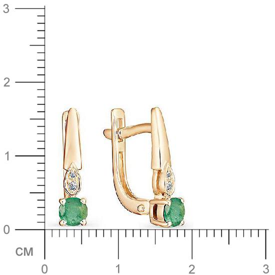 Серьги С Изумрудом В Золоте Купить Соколов